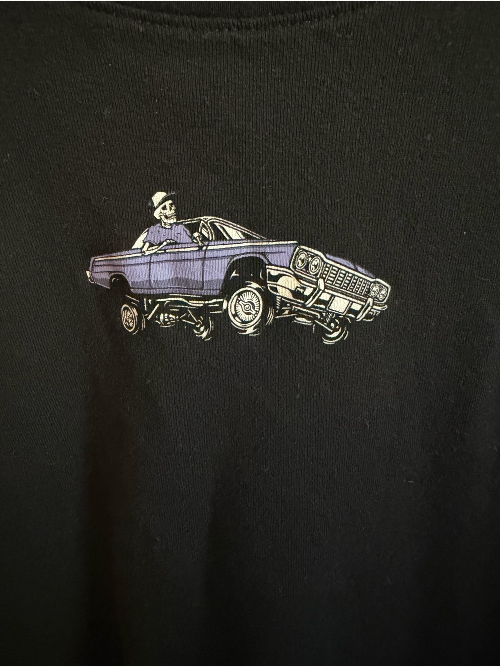 Outlaw Women’s Black Tank Top with Purple Car Graphic